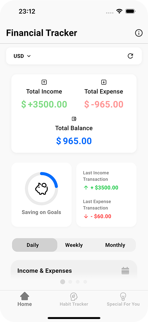 Financial Tracker 1